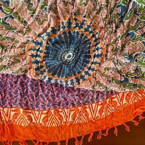 Shu-Shi Scarf/Shawl  Large Colorful Design